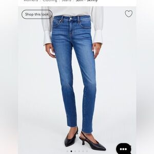 Madewell tall mid rise stovepipe jeans